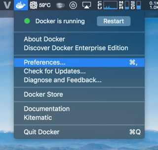 How to increase the size of the base docker for mac